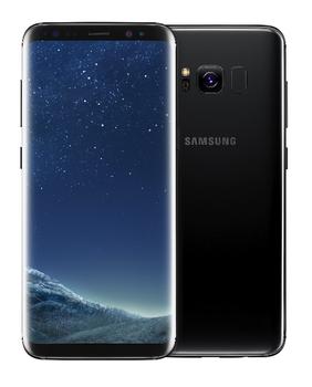 SAMSUNG Galaxy S8 64GB Sort SmartPhone,  5.8" FHD-skärm,  12/8MP kamera, Android 7, Iris, MicroSD, Vattentät (SM-G950FZKANEE)