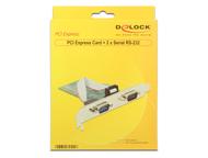 DELOCK PCI Express Card > 2 x Serial RS-232 (89555)