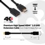 CLUB 3D HDMI 2.0 Extension Cable 3Meter HD, Male/ Female,  4K 60Hz (CAC-1321)