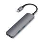 SATECHI Hub USB-C till 2USB3/ HDMI-4K30 PD-49W rymdgrå slim Multiport (ST-CMAM)