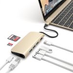 SATECHI USB-C Multi-Port Adapter 4K Gigabit Ethernet - Gold (ST-TCMAG)