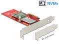 DELOCK PCI Express x4 Karte > 1 x intern NVMe M.2 Key M 110 mm mit Küh (89577)