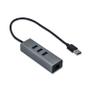 I-TEC USB 3.0 METAL HUB + GLAN METAL 3-PORT HUB WITH GLAN ADAP. ACCS (U3METALG3HUB)