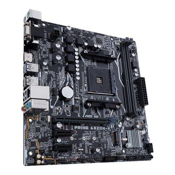 ASUS S PRIME A320M-K - Motherboard - micro ATX - Socket AM4 - AMD A320 Chipset - USB 3.0 - Gigabit LAN - onboard graphics (CPU required) - HD Audio (8-channel) (90MB0TV0-M0EAY0)