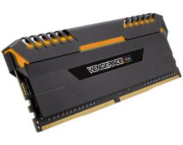 CORSAIR 64GB (8 x 8 GB) DDR4 2666MHz CL16 Vengeance RGB Svart (CMR64GX4M8A2666C16)