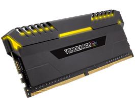 CORSAIR 64GB (8 x 8 GB) DDR4 2666MHz CL16 Vengeance RGB Svart (CMR64GX4M8A2666C16)