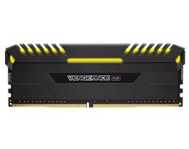 CORSAIR 64GB (8 x 8 GB) DDR4 2666MHz CL16 Vengeance RGB Svart (CMR64GX4M8A2666C16)