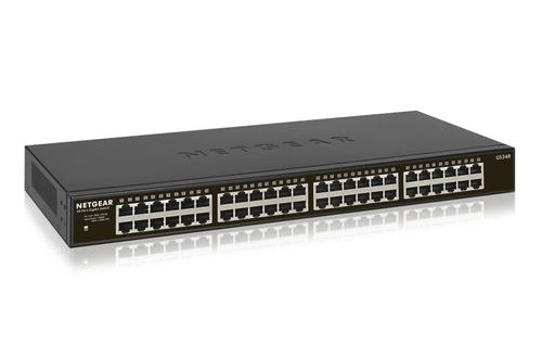 NETGEAR 48-PORT GB UNMANAGED SWITCH F-FEEDS2 (GS348-100EUS)