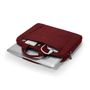 DICOTA A Slim Case BASE Laptop Bag 12.5" Red.  The functional,  lightweight notebook bag comes with a lockable cushioned notebook compartment for extra protection and a notebook strap that keeps the notebook  (D31302)