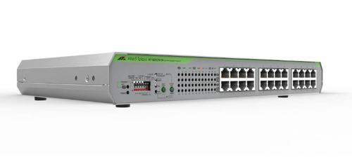 Allied Telesis ALLIED 24x 10/ 100/ 1000T unmanaged switch with internal PSU EU Power Cord Configurable with DIP Switch (AT-GS920/24-50)