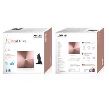 ASUS DVW SDRW-08U5S-U EXT Slim USB UltraDrive Rosa ZEN extern retail (90DD0114-M29000)