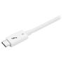 STARTECH 0.5M THUNDERBOLT 3 USB C CABLE 40GBPS - WHITE CABL (TBLT34MM50CW)