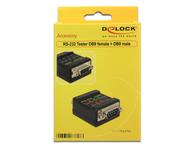 Delock RS-232 Tester DB9 female > DB9 male - nettverkstester (87713)