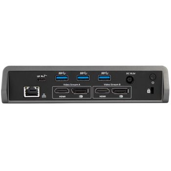 TARGUS Universal DV4K Dock with Power - Docking station - USB-C - 2 x HDMI, 2 x DP - GigE - Europe (DOCK180EUZ)