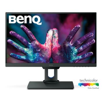 BENQ Q DesignVue PD2500Q - PD Series - LED monitor - 25" - 2560 x 1440 WQHD - IPS - 350 cd/m² - 1000:1 - 4 ms - HDMI, DisplayPort,  Mini DisplayPort - speakers - grey (9H.LG8LA.TSE)