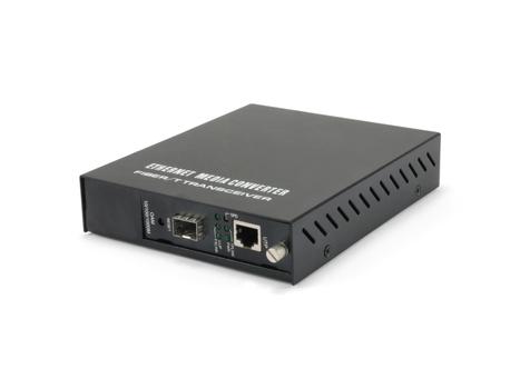 LEVELONE RJ45 TO SFP MANAGED GIGABIT MEDIA CONVERTER                  IN ACCS (GVM-1000)