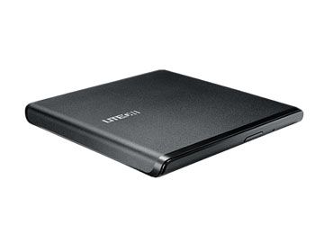 LITE-ON External DRW LiteOn ES1, USB, Ultra-Slim 13.5mm, ultra-light,  Black (ES1)