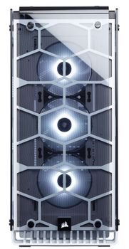 CORSAIR Crystal Series 570X RGB Tempered Glass Premium ATX Mid Tower Case White (CC-9011110-WW)