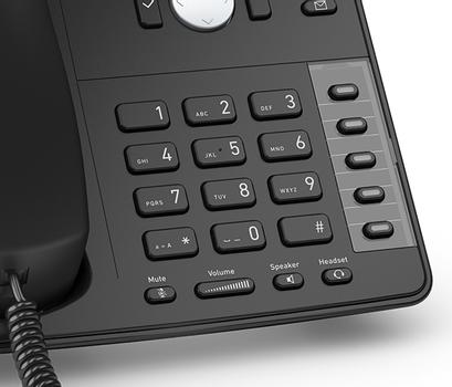 SNOM D712 BLACK DESK TELEPHONE 4 SIP-ACCTS POE   IN PERP (4353)