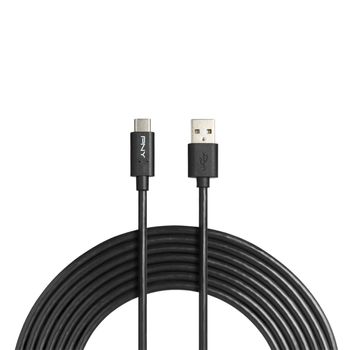 PNY USB-A TO USB-C 2.0 BLACK 300CM CHARGE AND SYNC CABLE CABL (C-UA-TC-K20-10)