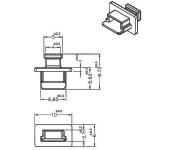 DELOCK Dust Cover for USB 2.0 Type Mini-B female with grip 10 pieces black (64011)