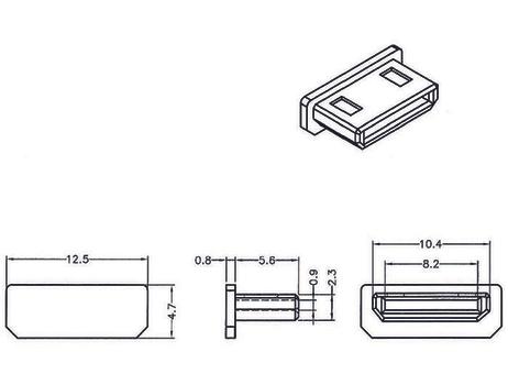 DELOCK 64028 Black 10pc(s) socket cover (64028)