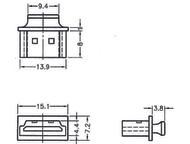 DELOCK Dust Cover for HDMI-A female with grip 10 pieces black (64029)