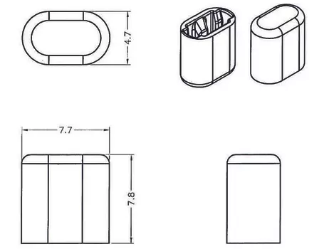 DELOCK Dust Cover for Lightning™ male 10 pieces transparent (64035)