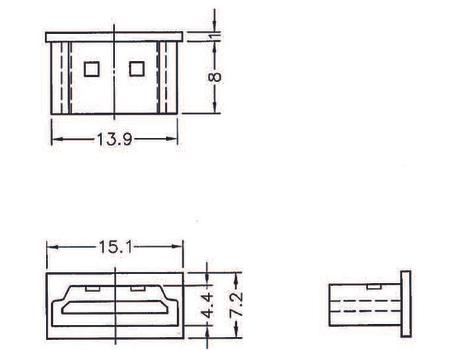 DELOCK Dust Cover for HDMI A female without grip 10 pieces black (64030)