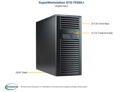 SUPERMICRO MTW BARE 2XPHI C621 4X3.5FIX 1200W 2TB SATA3 2XGBE 4PCIE IN (SYS-7039A-I)