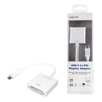 LOGILINK USB 3.1 Adapter, USB Type-C to DVI (UA0245A $DEL)