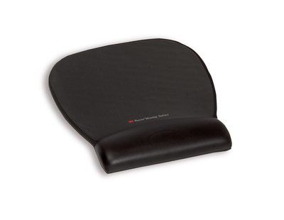 3M Precise Mousing Surface with Gel Wrist Rest, Black (7000081026)