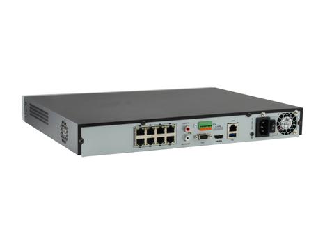 LEVELONE 8CH NVR 8-PORT POE IEEE 802.3AT H.264/ H.265 MAX 2 HDD ONVIF      IN REC (NVR-0508)