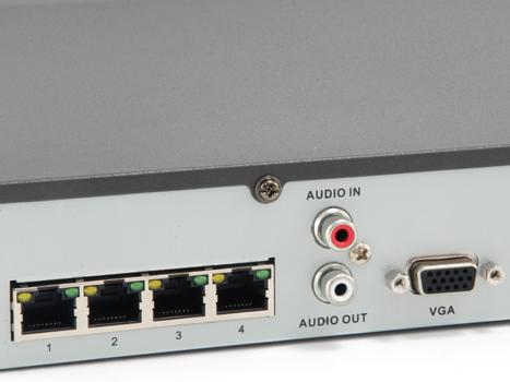 LEVELONE 4CH NVR 4-PORT POE IEEE 802.3AT H.264/ H.265 MAX 1 HDD ONVIF      IN REC (NVR-0504)