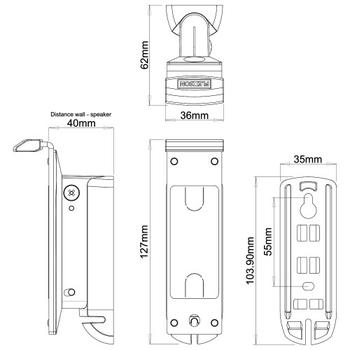 FLEXSON Wall Mount Sonos One Pair (FLXS1WM2021)