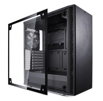FRACTAL DESIGN Define C Temp G Fläktar:: 1x120mm front, 1x 120mm bak, mITX, mATX, ATX (FD-CA-DEF-C-BK-TG)