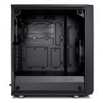 FRACTAL DESIGN Meshify C Temp G Fläktar:: 1x120mm front, 1x 120mm bak, mITX, mATX, ATX (FD-CA-MESH-C-BKO-TG)