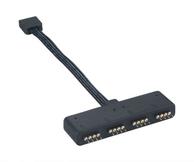 AKASA RGB LED-splitter - 4-pin intern strøm til 4-pin intern strøm - 10 cm (AK-CBLD02-10BK)