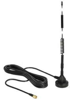 DELOCK LTE Antenna SMA plug 5 dBi 33.7 cm fixed omnidirectional magnet (12427)
