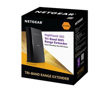 NETGEAR Nighthawk X6S Tri-Band EX8000 - Wi-Fi range extender - GigE - Wi-Fi 5 - 2.4 GHz (1 band) / 5 GHz (2 bands) (EX8000-100EUS)