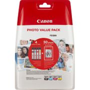 Canon CLI-581 C/M/Y/BK Photo Value Pack - 4-pack - svart, gul, cyan, magenta - original - blekkbeholder / papirsett