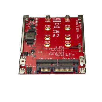 STARTECH Dual-Slot M.2 Drive to SATA Adapter for 76cm Drive Bay - RAID (S322M225R)