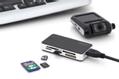 DIGITUS Card Reader USB3.0, schwarz/ silber,  gängige Karten (DA-70330-1)