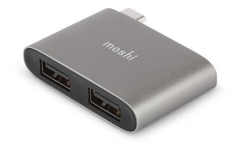 Moshi USB-C to Dual USB-A Adapter - Grey (99MO084214)