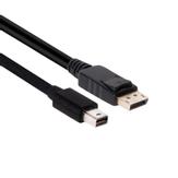 Club 3D DisplayPort-kabel - Mini DisplayPort til DisplayPort - 2 m (CAC-2163)