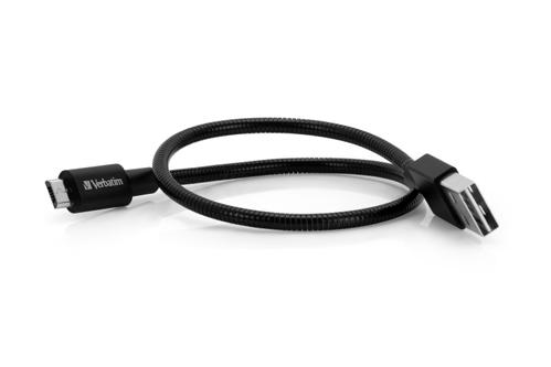 VERBATIM MIRCO B USB CABLE SYNC&CHARGE 100CM BLACK ACCS (48863)