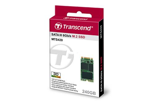 TRANSCEND MTS420 - SSD - 240 GB - internal - M.2 2242 - SATA 6Gb/s (TS240GMTS420S)