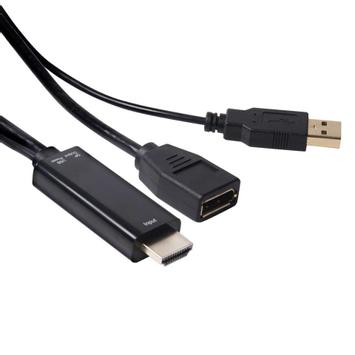 Club 3D CAC-2330 - video adapter - DisplayPort / HDMI - 18 cm (CAC-2330)