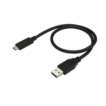 StarTech USB to USB C Cable - 1.6 ft / 0.5m - M/M - USB 3.1 (10Gbps) - USB-C to USB 3.1 - USB Type C to Type A Cable (USB31AC50CM) - USB type C-kabel - USB-type A til 24 pin USB-C - 50 cm (USB31AC50CM)