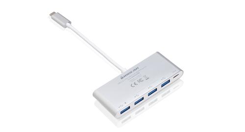 IOGEAR USB-C to 4 Port USB-A (GUH3C4PD)